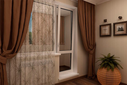 Оформление Окна С Балконной Дверью В Спальне