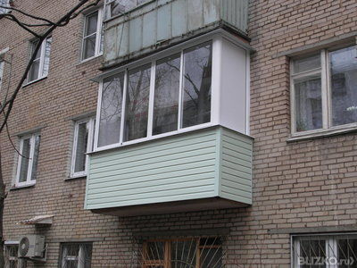 Обшивка балкона сайдингом салатовый цвет
