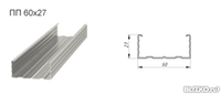 Профиль ПП 60/27 3 м, 0.5 мм 1 уп./12 шт.