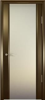 Дверь межномнатная Наоми со стеклом "Зеркало" абрикос