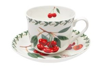 Чашка с блюдцем чайная 480 мл, Вишня, Maxwell & Williams Фруктовый сад (54385al)