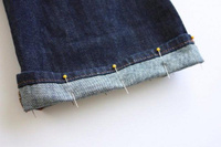 Подшив джинсы с заводским швом