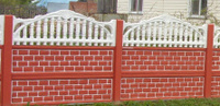 Забор бетонный серия "СТАНДАРТ" h=1,5м, шаг столбов 2,06 м