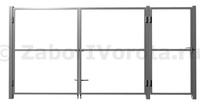 Комплект ворота + калитка 1,8x4 м