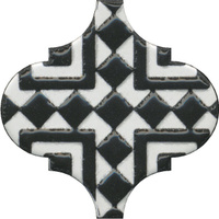 Керамический декор Kerama Marazzi 6.5*6.5 Арабески глянцевый орнамент А25