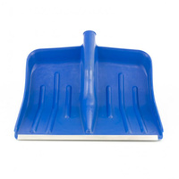 Лопата для уборки снега пластиковая, синяя, 420 х 425 мм, без черенка, Россия, Сибртех СИБРТЕХ