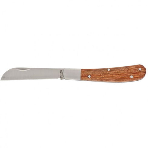 Нож садовый складной, прямое лезвие, 173 мм, деревянная рукоятка, Palisad PALISAD
