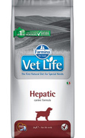 Сухой корм Фармина Vet Life Dog Hepatic при печеночной нед2 кг для собак