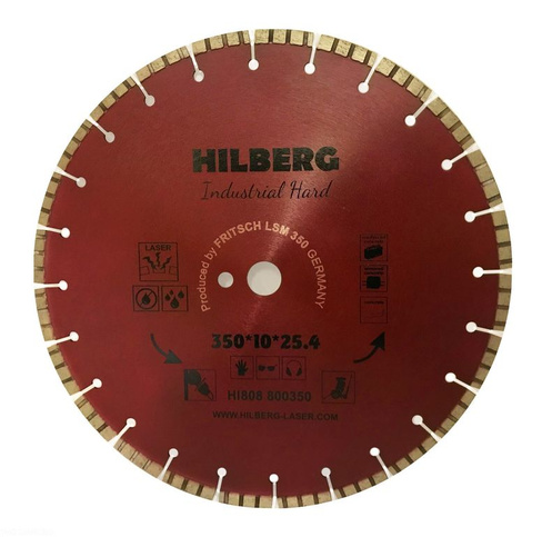 Диск алмазный Hilberg Industrial Hard д. 350 мм