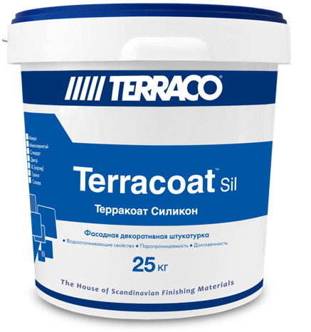 Штукатурка Декоративная силиконовая Terraco Terracoat