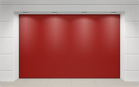 Секционные ворота Alutech 4000*2000, цвет красный