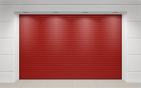 Секционные ворота Алютех 2700x2500 красный