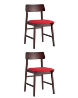 Стул ODEN красный 2 шт. Комплект из двух стульев Stool Group ODEN мягкая тканевая красная обивка