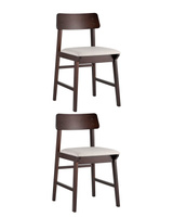 Стул ODEN светло-серый 2 шт. Комплект из двух стульев Stool Group ODEN мягкая тканевая серая обивка