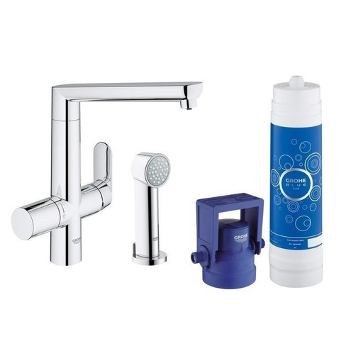 BLUE К7 Смеситель для мойки 31354000 м+фил (старт. компл)3/8 GROHE