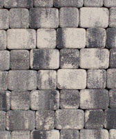 Тротуарная плитка Классико, Гладкий Листопад, Антрацит, 60 мм