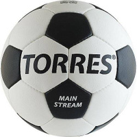 Мяч футбольный Torres Main Stream, белый цвет, 4 размер