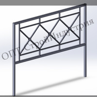 Перильное (пешеходное) ограждение ПО-4