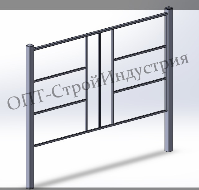 Перильное (пешеходное) ограждение ПО-6 от компании ОПТ-СтройИндустрия ...