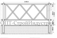 Перильное (пешеходное) ограждение ПО-15