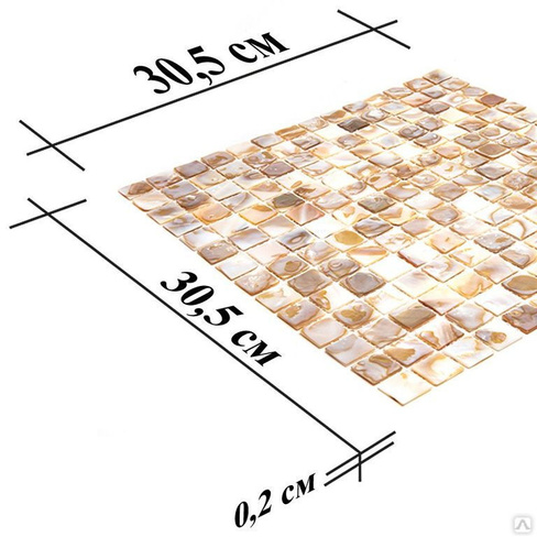 Мозаика из ракушки Natural SMA-03-20