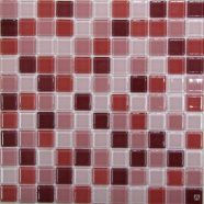 Стеклянная мозаика Plum mix 300x300 мм чип 4x25x25 мм