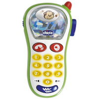 Развивающая игрушка Chicco Музыкальный телефон с фотокамерой, разноцветный