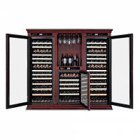 Отдельностоящий винный шкаф более 201 бутылки Meyvel MV262-WM3-BAR-C
