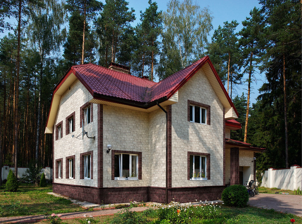 Дома из фасадных панелей фото