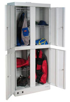 Шкаф для сушки влажной и мокрой одежды и обуви - ШСО-2000-4 четыре секции КМК Завод