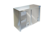 Полка-шкаф для кухни с дверками из нержавейки ПН-122/700 (700x350x600 мм) Техно ТТ