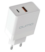 Зарядное устройство Qumo сзу energy light pd 20w type-c usb (0052)