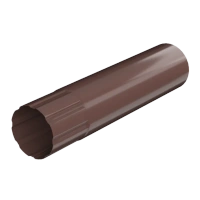 Труба водосточная металлическая 90мм Технониколь, 3м коричневая RAL 8017
