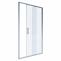Дверь душевая в нишу Alex Baitler AB61С110 1100х2000 раздвижная,алюминиевый профиль,прозрачное стекло