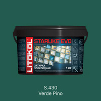 Затирка эпоксидная Litokol Starlike Evo S.430 Verde Pino (зелёная хвоя), 1 кг