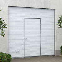 Автоматические гаражные ворота с калиткой ALUTECH Trend 2750×2500 мм