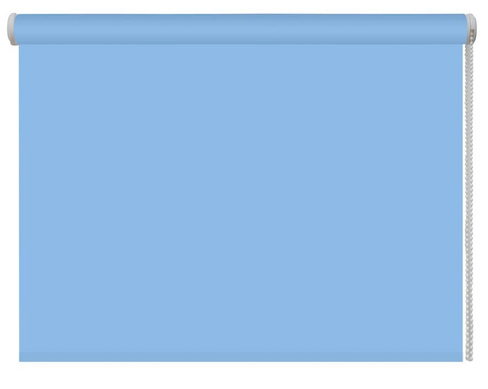 Ткань рулонных жалюзи Плэин голубой