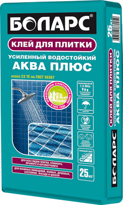 Клей для плитки керамогранита и камня plitonit b серый класс с1 25 кг