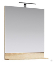 Зеркало AQWELLA Foster 70 см с полочкой, светодиодным светильником и выключ