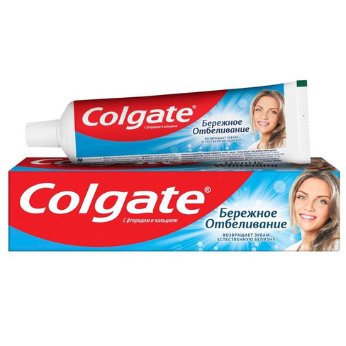 Зубная паста Colgate Бережное отбеливание с фтором и кальцием 100 мл