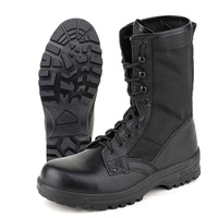 Ботинки с высокими берцами унисекс Prosafe Military 107 ТЭП из натуральной кожи и кордура черные с термопластичным подно
