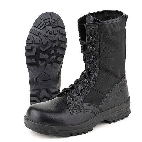 Ботинки с высокими берцами Prosafe Military 107 ТЭП из натуральной кожи и кордура черные с термопластичным подноском (ра
