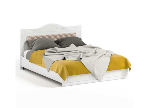 Кровать Афина АФ-9 с мягким изголовьем Система мебели Кровать 1600 Афина АФ-9