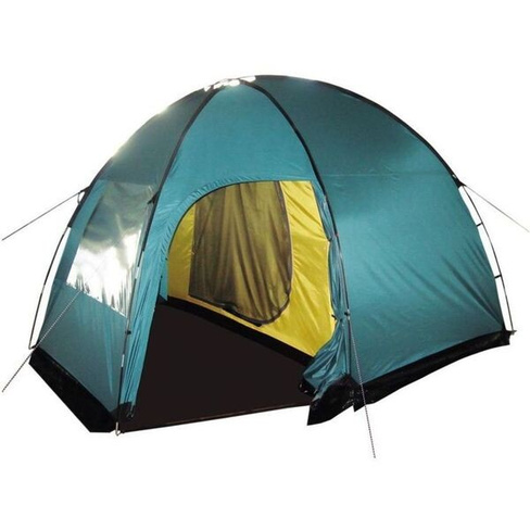 Палатка Tramp Bell 4 (V2) кемпинг. 4мест. зеленый