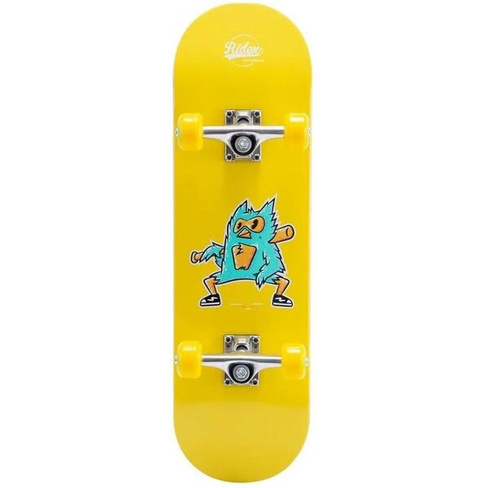 Скейтборд Ridex Birdie ш.8" дл.28" ABEC 3 кол.:54х36мм желтый (УТ-00018494)