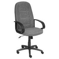 Кресло офисное, ткань, цвет серый