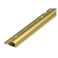 Профиль для плитки алюминиевый наружный, 12х2700 мм, золото