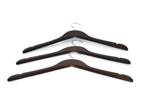 Набор вешалок QR, 3 шт, для верхней одежды, дерево, 44,5 см, с выемками