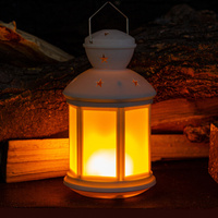 Светильник-фонарь интерьерный ARTSTYLE LED 1Вт с эффектом пламени свечи белый