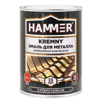 Эмаль термостойкая HAMMER Kremny для металла 0,8кг красно-коричневая, арт.ЭК000138086